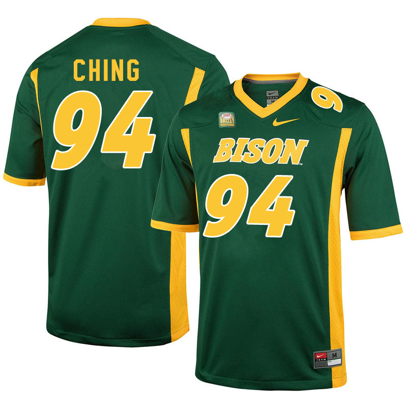 Men #94 Costner Ching North Dakota State Bison College Football Jerseys Sale-Green